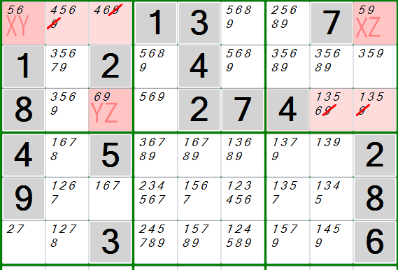 Sudoku Y Wing  Sudoku xy Wing Explained